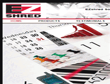 Tablet Screenshot of ezshred.com